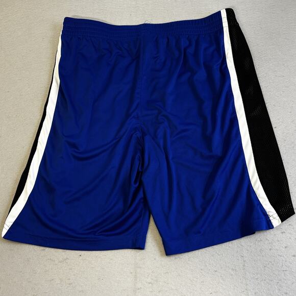 Adidas Athletic Shorts Mens XXL Blue Black Jogging Activewear Casual Gym Summer - Picture 7 of 8